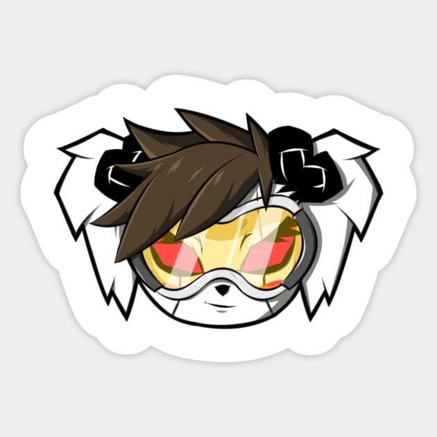 Overwatch Tracer Panda Sticker by MsPandAlyssa